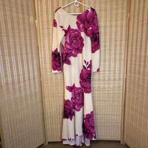 Karen J Designs Womens 2X Dress Vintage Floral Maxi Bodycon 60's Floral Drag